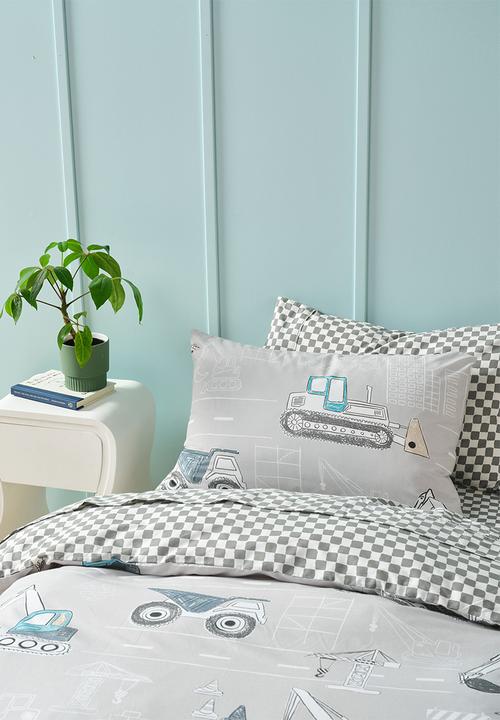 Linen House - Construction Day Duvet Cover Set - Grey