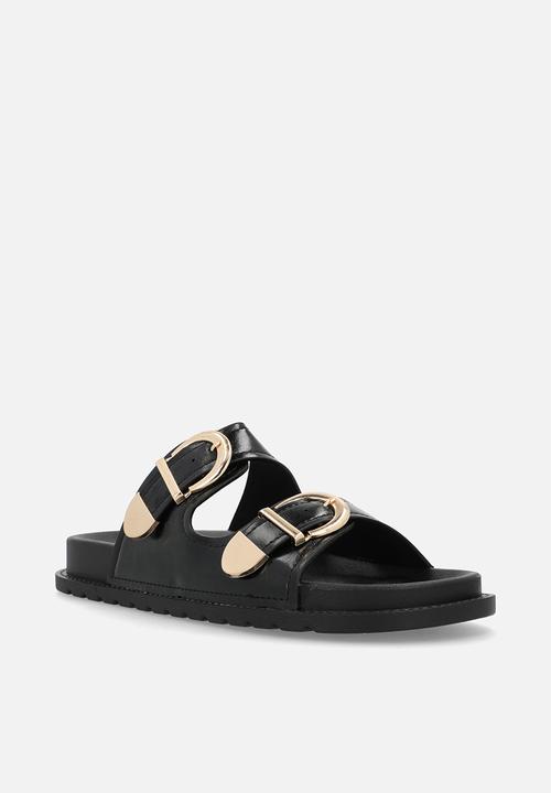 Madison® - Barbara two strap slide - black