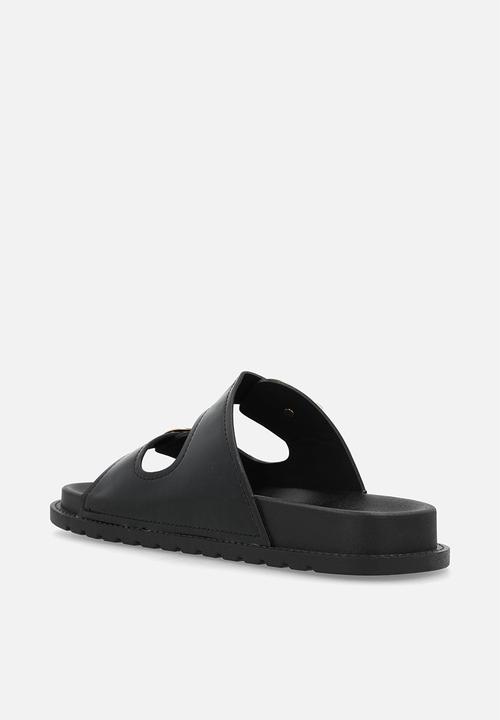 Madison® - Barbara two strap slide - black