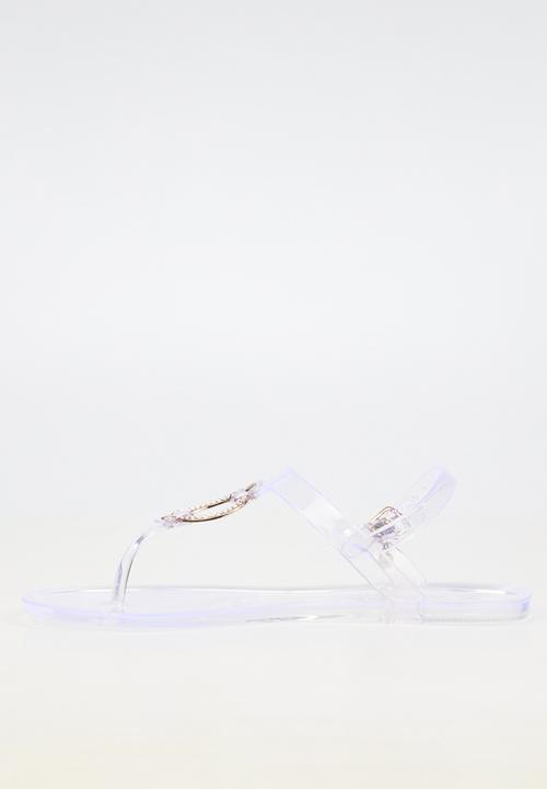 Viabeach - Birdy 1 diamante trim jelly sandal - clear