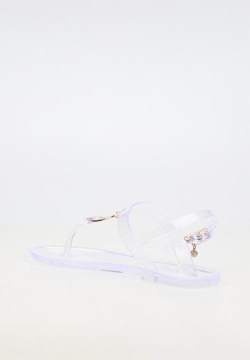 Viabeach - Birdy 1 diamante trim jelly sandal - clear