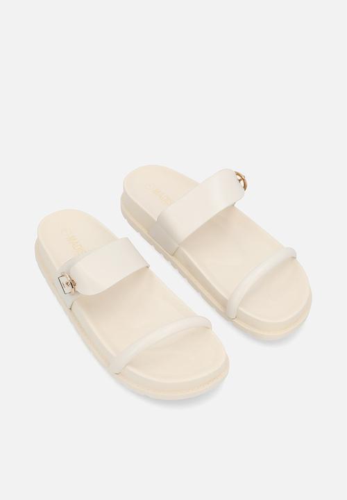Madison® - Lily two strap slide - off white