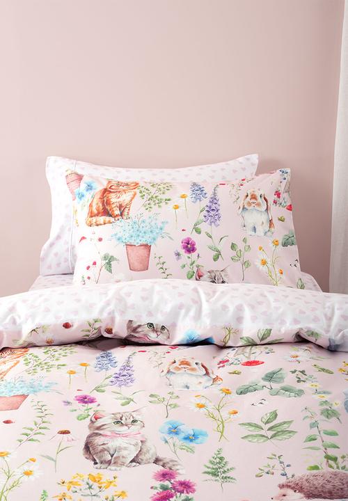 Linen House - Woodland Whiskers Duvet Cover Set - Pink