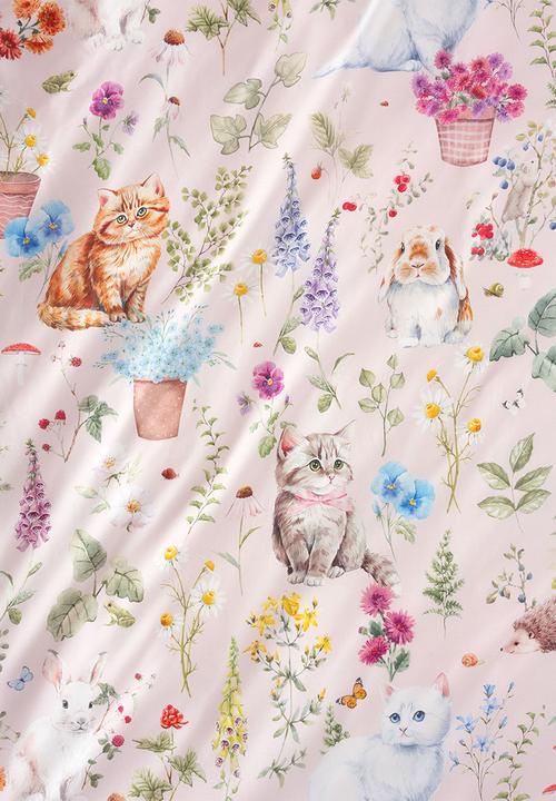 Linen House - Woodland Whiskers Duvet Cover Set - Pink
