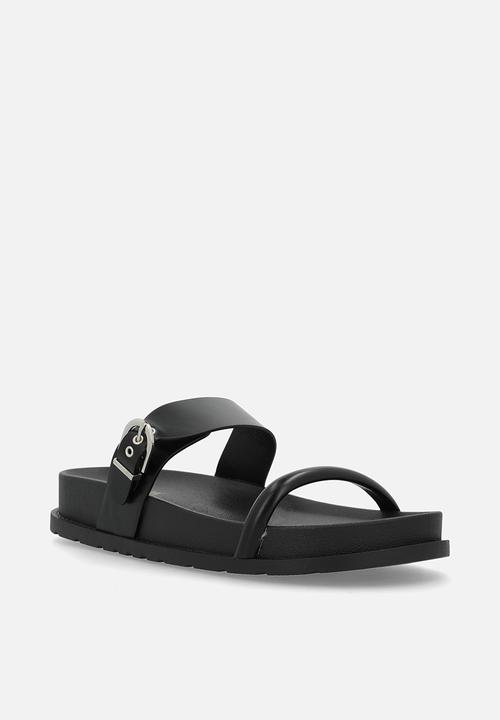 Madison® - Lily two strap slide - black