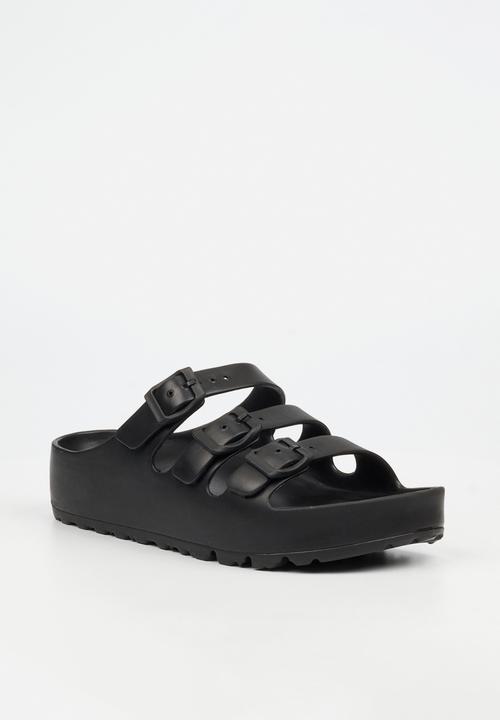 Viabeach - Myla 1 triple buckle sandal - black