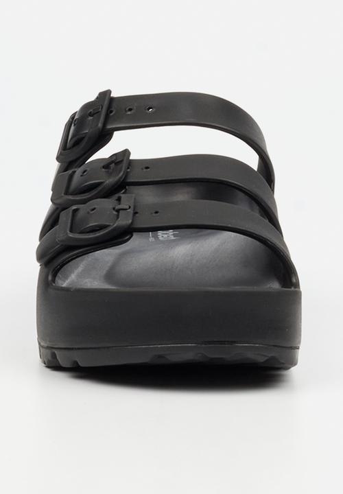 Viabeach - Myla 1 triple buckle sandal - black