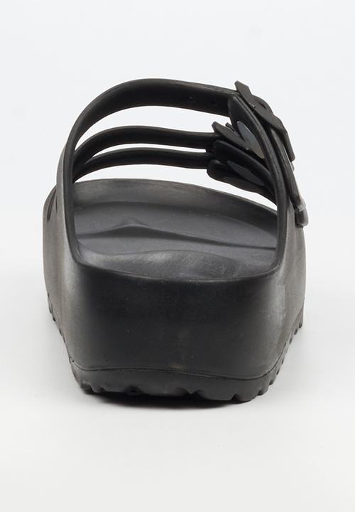 Viabeach - Myla 1 triple buckle sandal - black