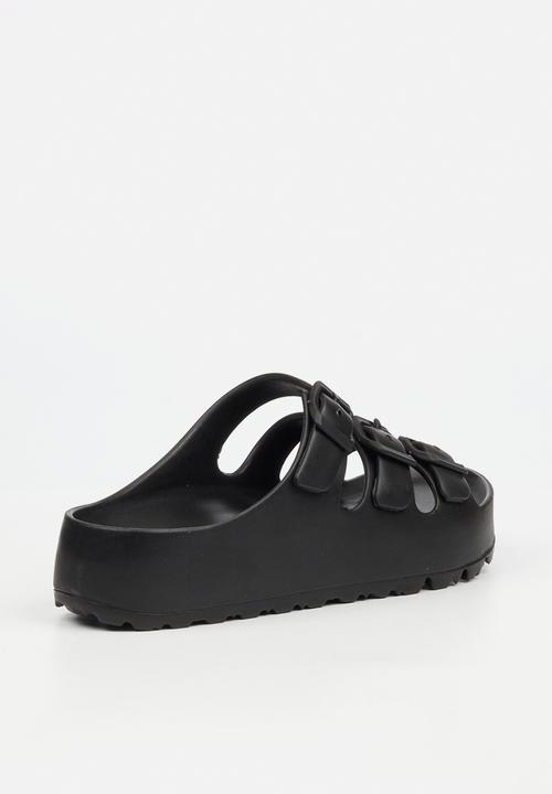 Viabeach - Myla 1 triple buckle sandal - black