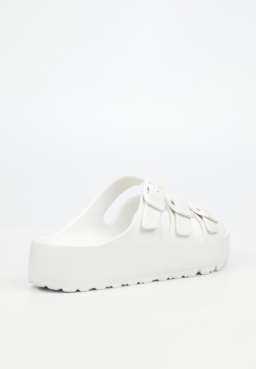Viabeach - Myla 1 triple buckle sandal - white
