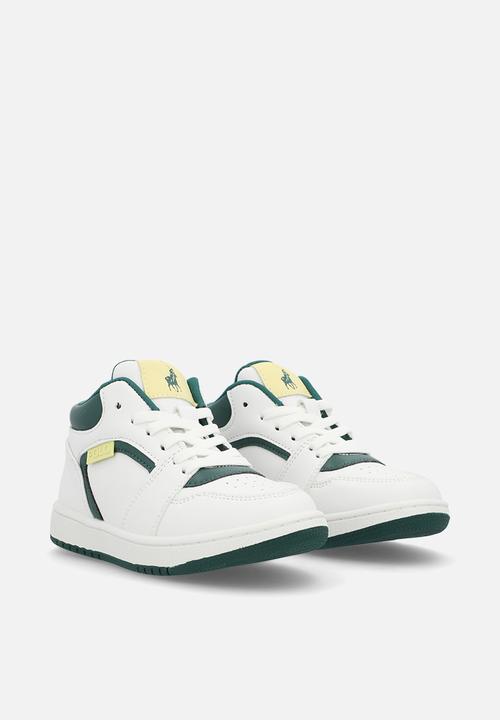 POLO - Boys Mixed Panelled  Sneaker  - White