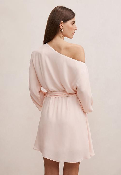 Forever New - Samantha tipped draped mini dress in rosewater