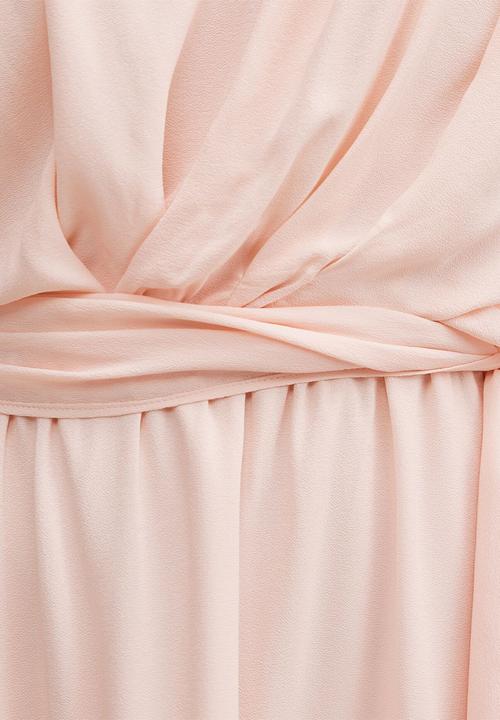 Forever New - Samantha tipped draped mini dress in rosewater