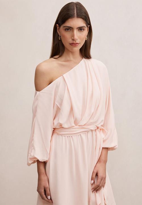 Forever New - Samantha tipped draped mini dress in rosewater