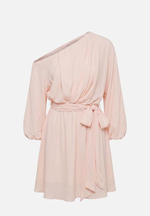 Forever New - Samantha tipped draped mini dress in rosewater