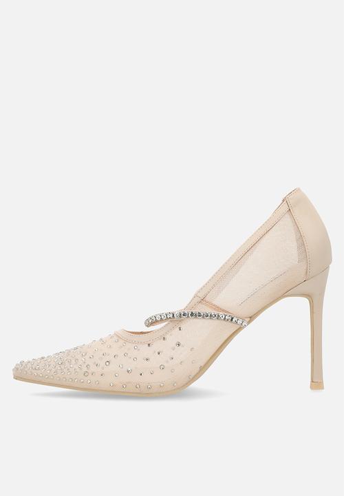 Be Mine - Vivian stiletto court heel - rose mesh