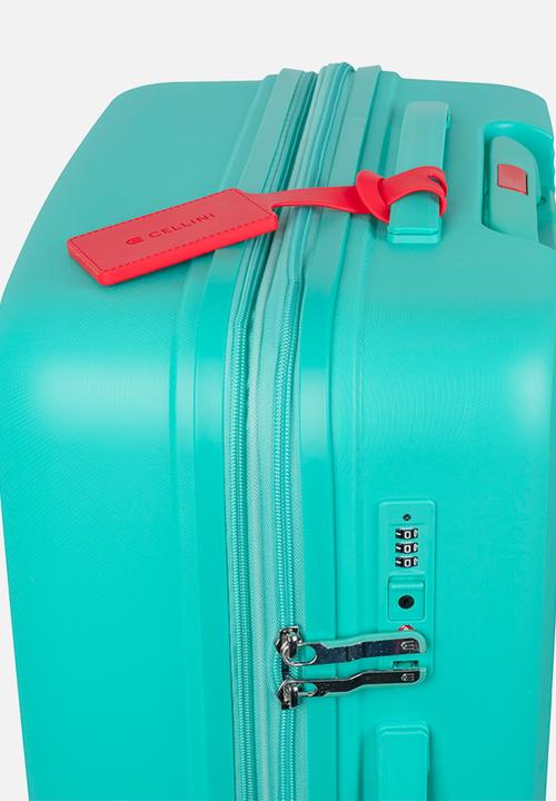 Cellini - Medium Trolley Case - Aqua Green