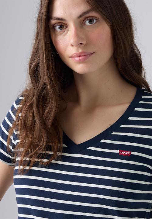 Levi’s® - Perfect Vneck - Emily Stripe Navy Blazer Jersey