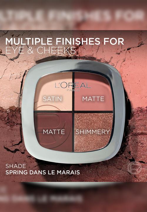 L'Oreal Paris - Rendez - Vous Couleur Eye & Cheek Quad - Spring Dans Le Marais