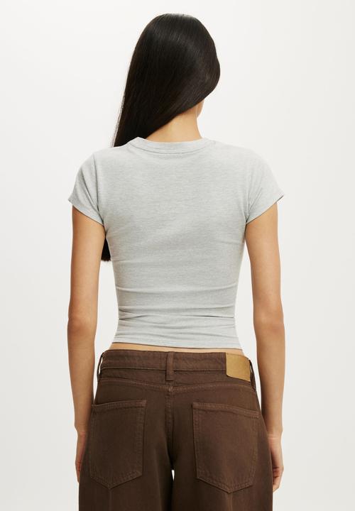 Cotton On - All Day Graphic Tee - 99/Grey Marle