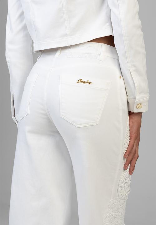 SISSY BOY - Nadine Wide Leg Jeans - White