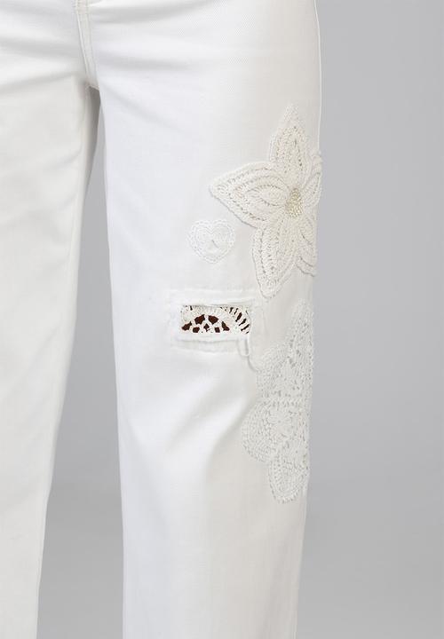 SISSY BOY - Nadine Wide Leg Jeans - White