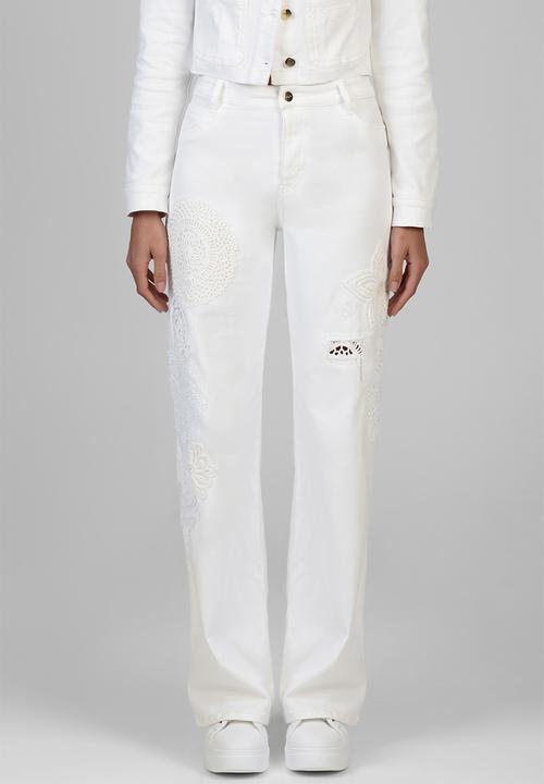 SISSY BOY - Nadine Wide Leg Jeans - White