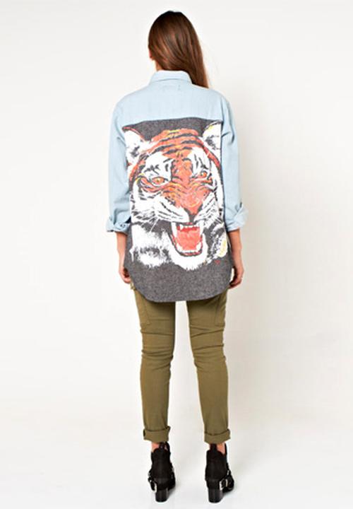 MINKPINK Fashion - Tiger Army Shirt – Multi
