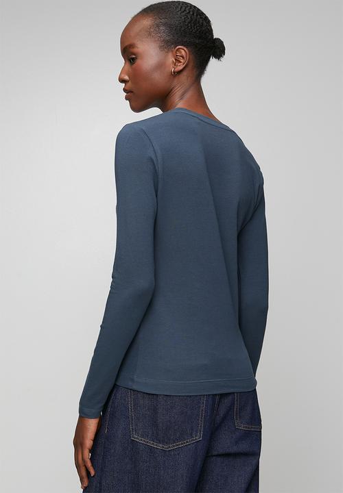 GUESS - Ls Cn Guess Script Tee - Moonlit Night