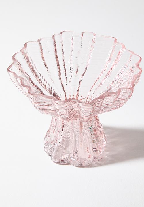 Sixth Floor - Shell Glass vase - Pink