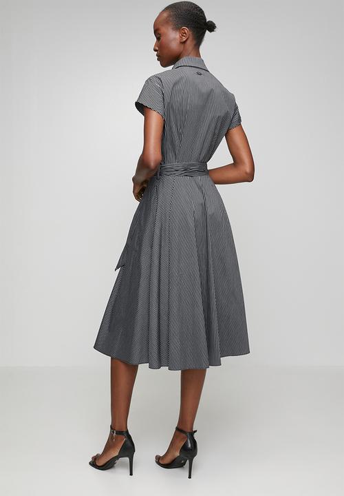 Pringle of Scotland - Pringle Amalia Striped Dress  - Black