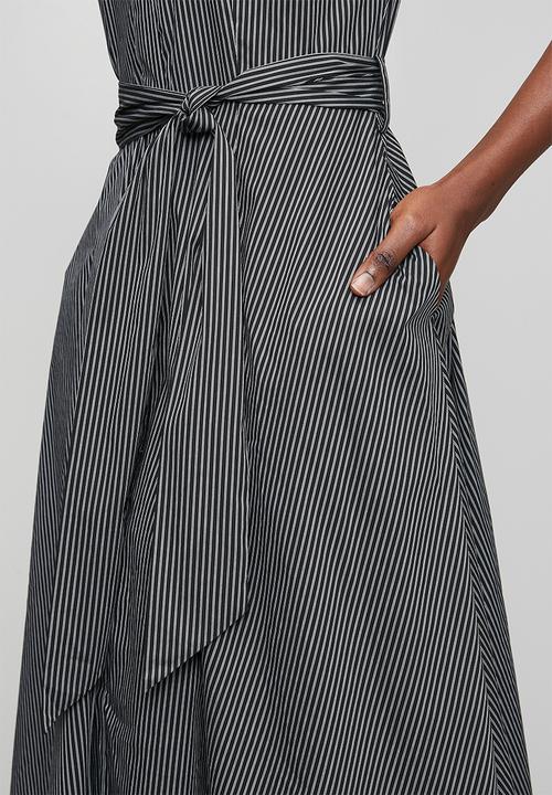 Pringle of Scotland - Pringle Amalia Striped Dress  - Black