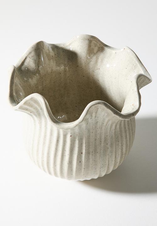 Sixth Floor - Stoneware Bud Vase/Plnter - Natural