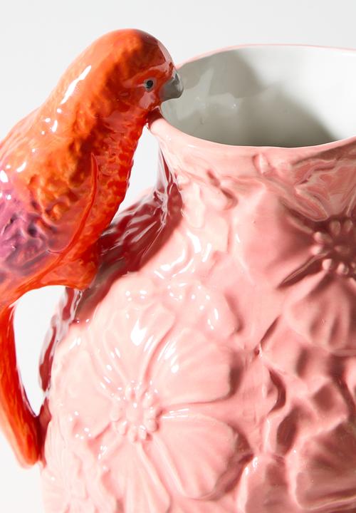 Sixth Floor - Stoneware Bird Jug - Pink