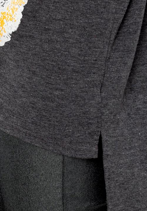 MINKPINK Fashion - Tiger Army Slouch Tee – Charcoal Marl