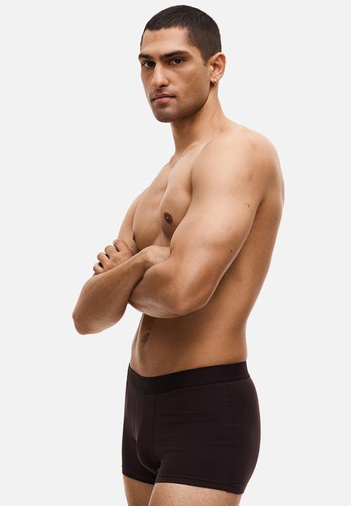 H&M - 3-Pack short trunks with lycra® - beige/brown