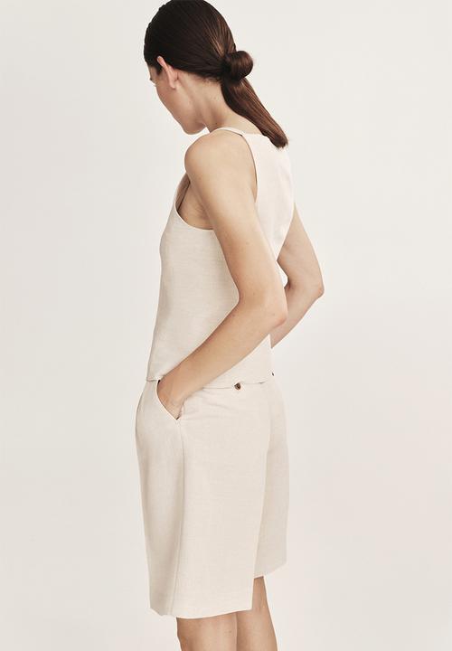 H&M - Bermuda shorts - light beige