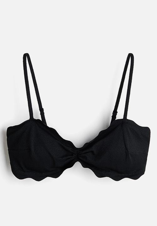 H&M - Padded bikini top - black