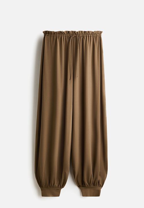 H&M - Jersey balloon trousers - olive green