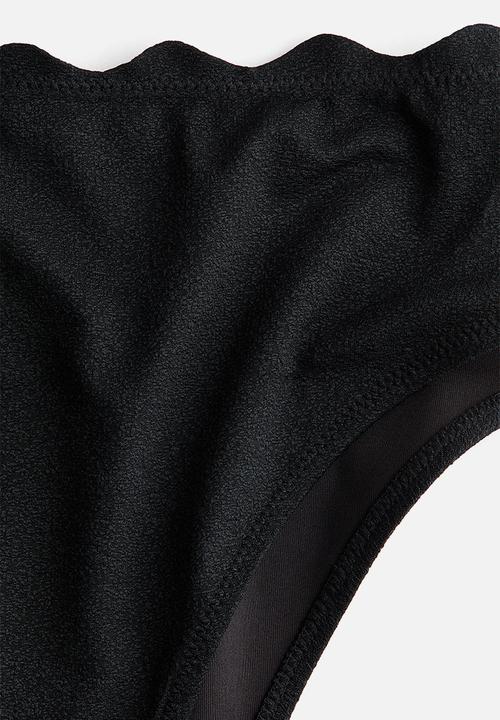 H&M - Cheeky high waist bikini bottoms - black