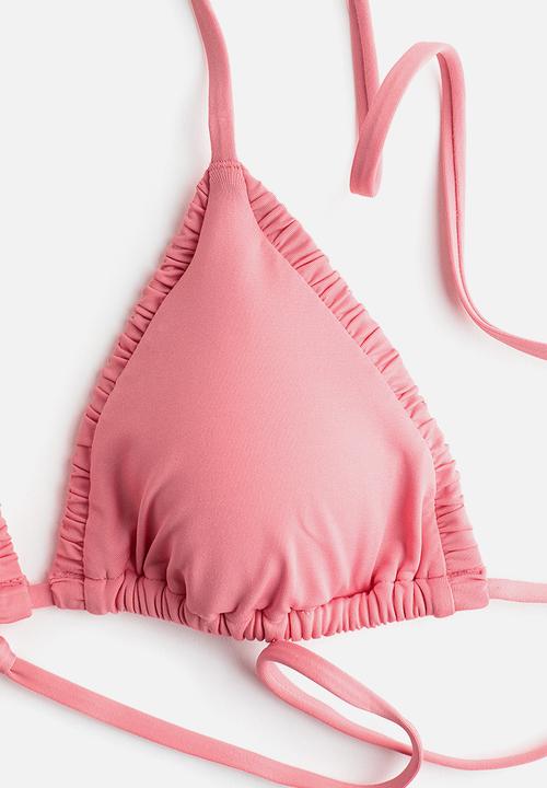 H&M - Padded triangle bikini top  - pink