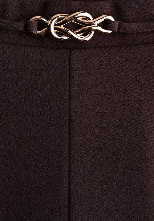 H&M - Bootcut ponte di roma trousers - dark brown