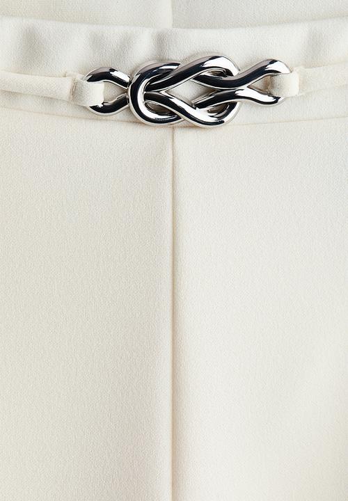 H&M - Bootcut ponte di roma trousers - cream