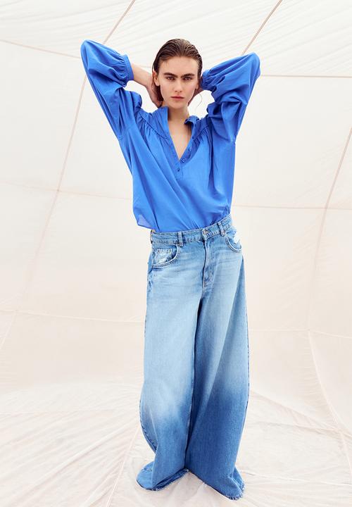 H&M - Oversized blouse - blue