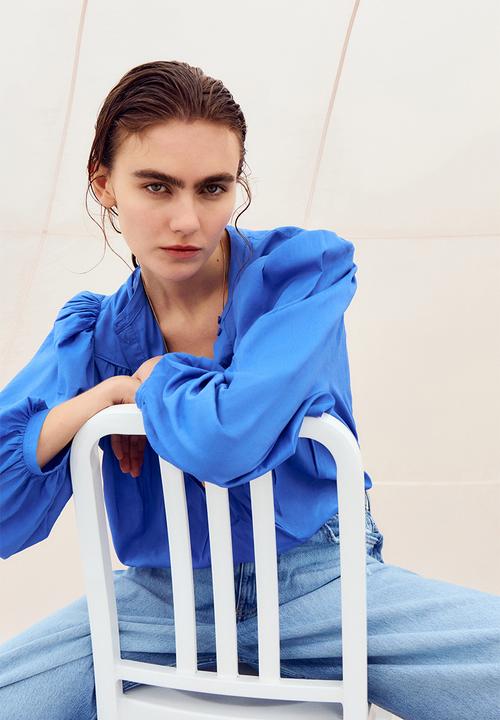 H&M - Oversized blouse - blue