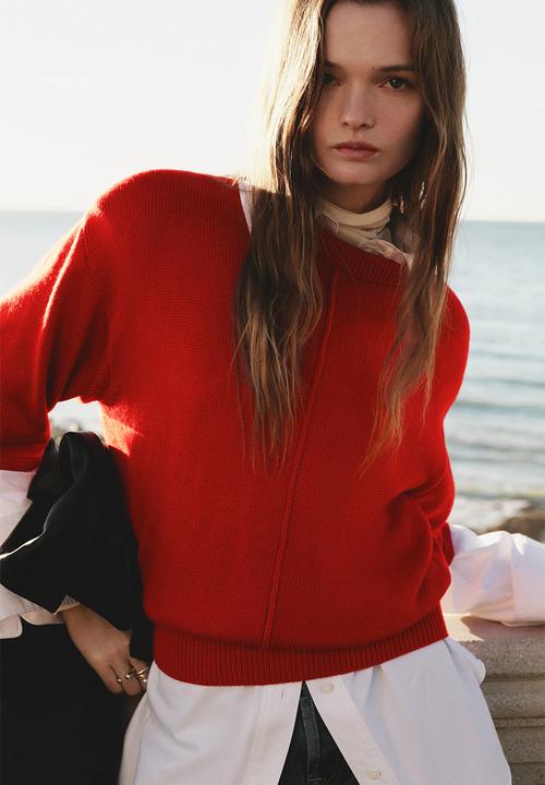 H&M - Knitted top - red