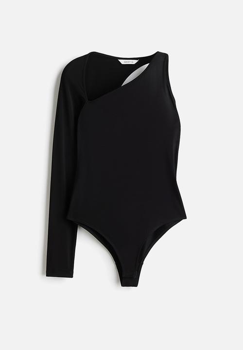 H&M - One-sleeve body - black