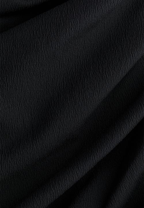 H&M - Draped off-the-shoulder dress - black