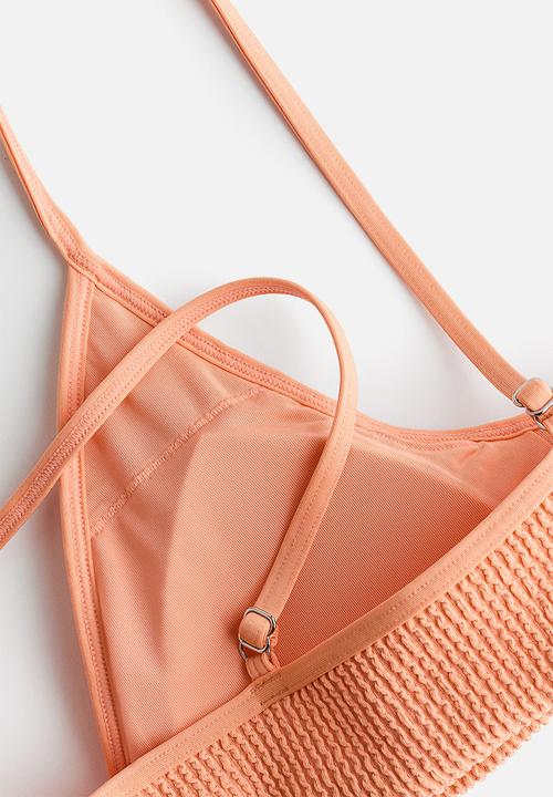 H&M - Padded bikini top - light orange