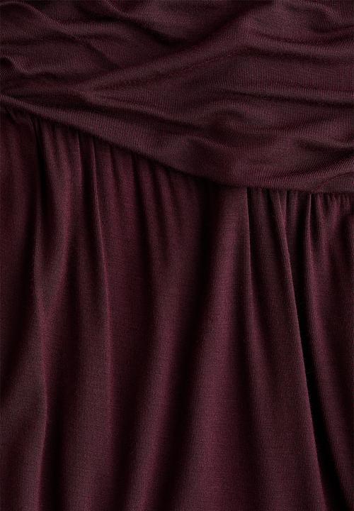 H&M - Viscose balloon trousers - dark plum purple